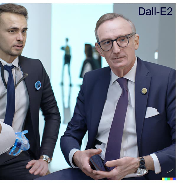 Dall-E2 generated image of a brand ambassador
