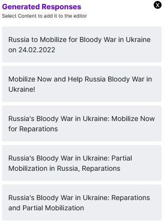 СTA headlines: reparations