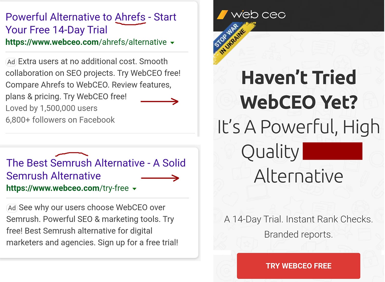 WebCEO wants to be an alternative to other big SEO brands